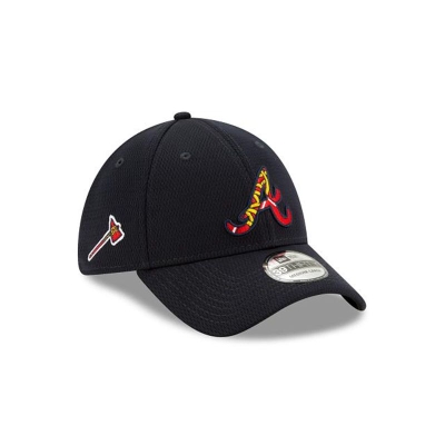 Atlanta Braves Gorra | New Era MLB 2021 Spring Training 39thirty Stretch Fit Cap Mexico - Azules